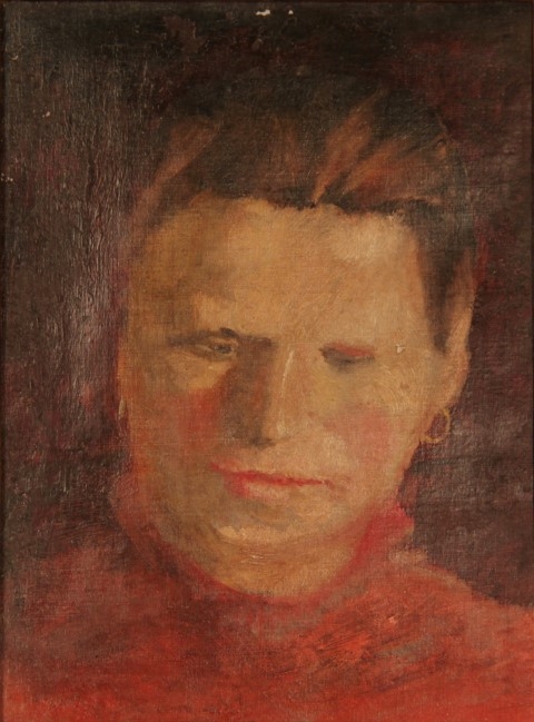 Пименов Ю.И. Женский портрет 1930-е г. холст,масло 32х24