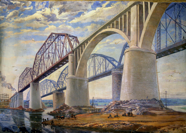 Лехт Ф.К."Мосты" 1934 х., м. 134x201