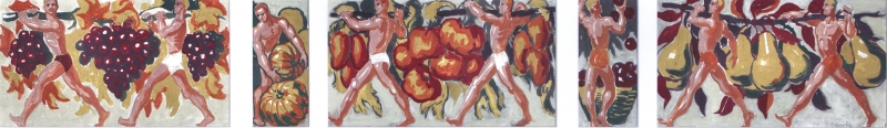 Плоды земли. Авторская реконструкция росписи Крутицких казарм